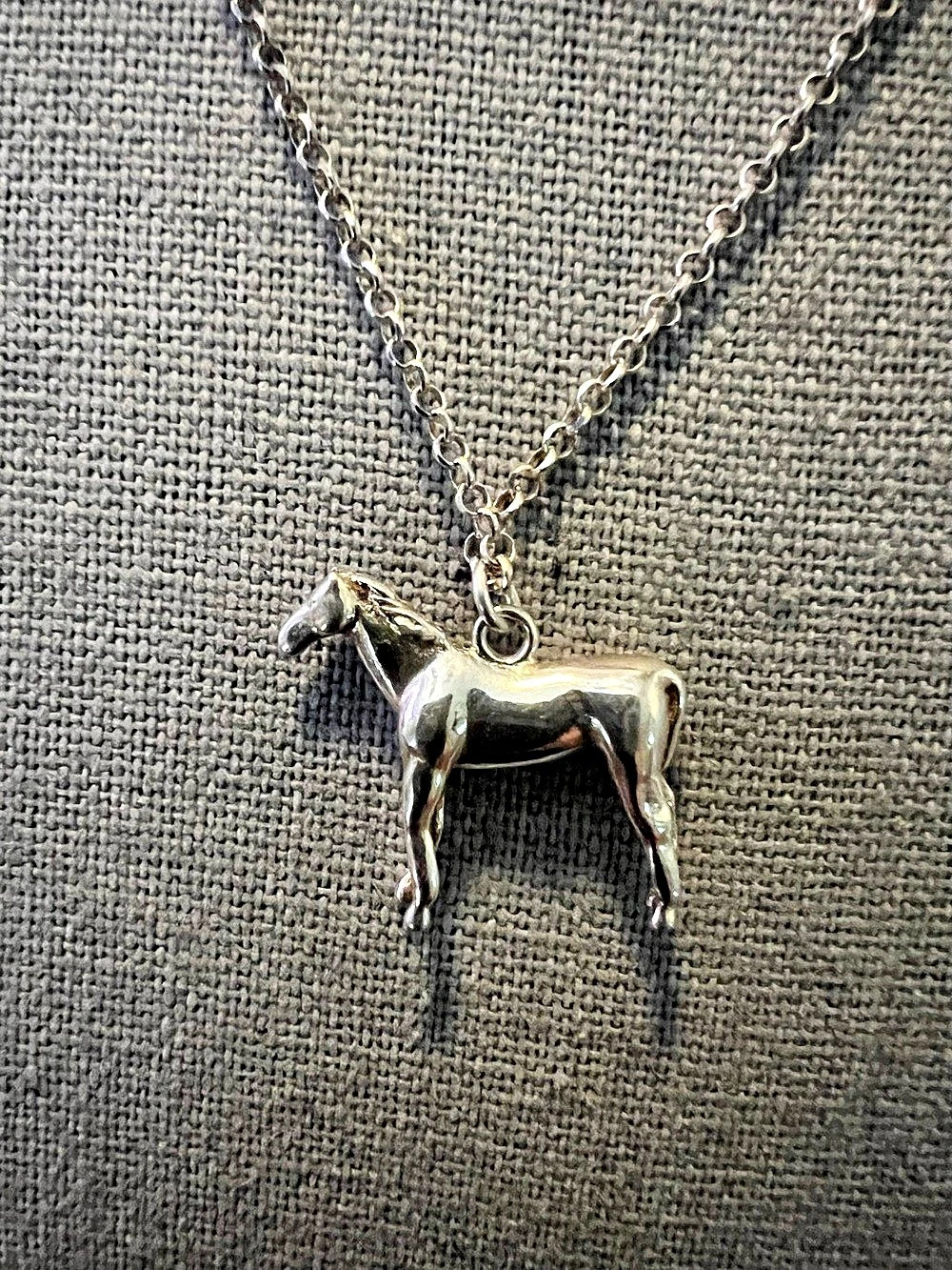 Dyadema 925 Italy Horse Pendant Necklace in Sterling Silver
